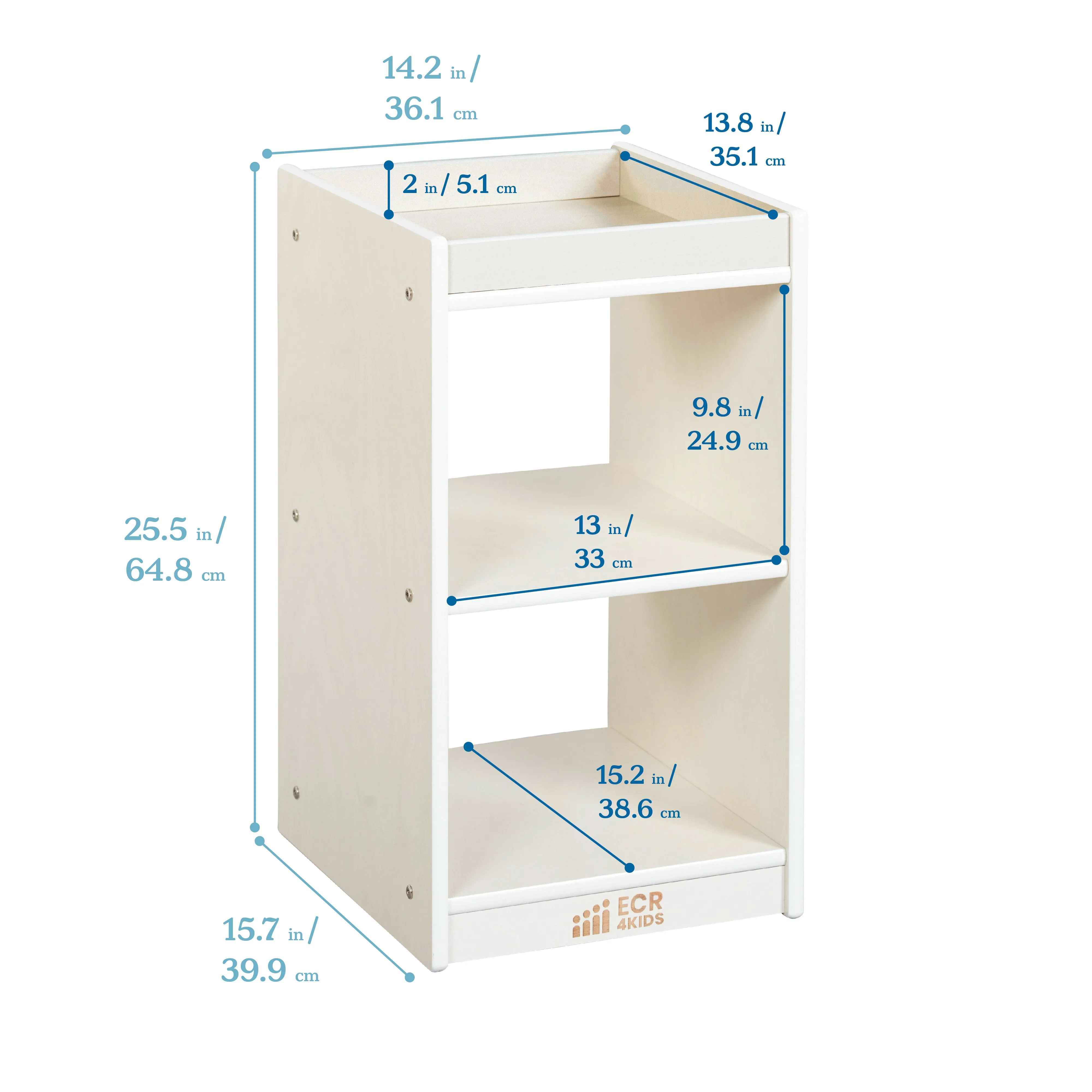 2-Cube Vertical Storage Cabinet, Display Shelf