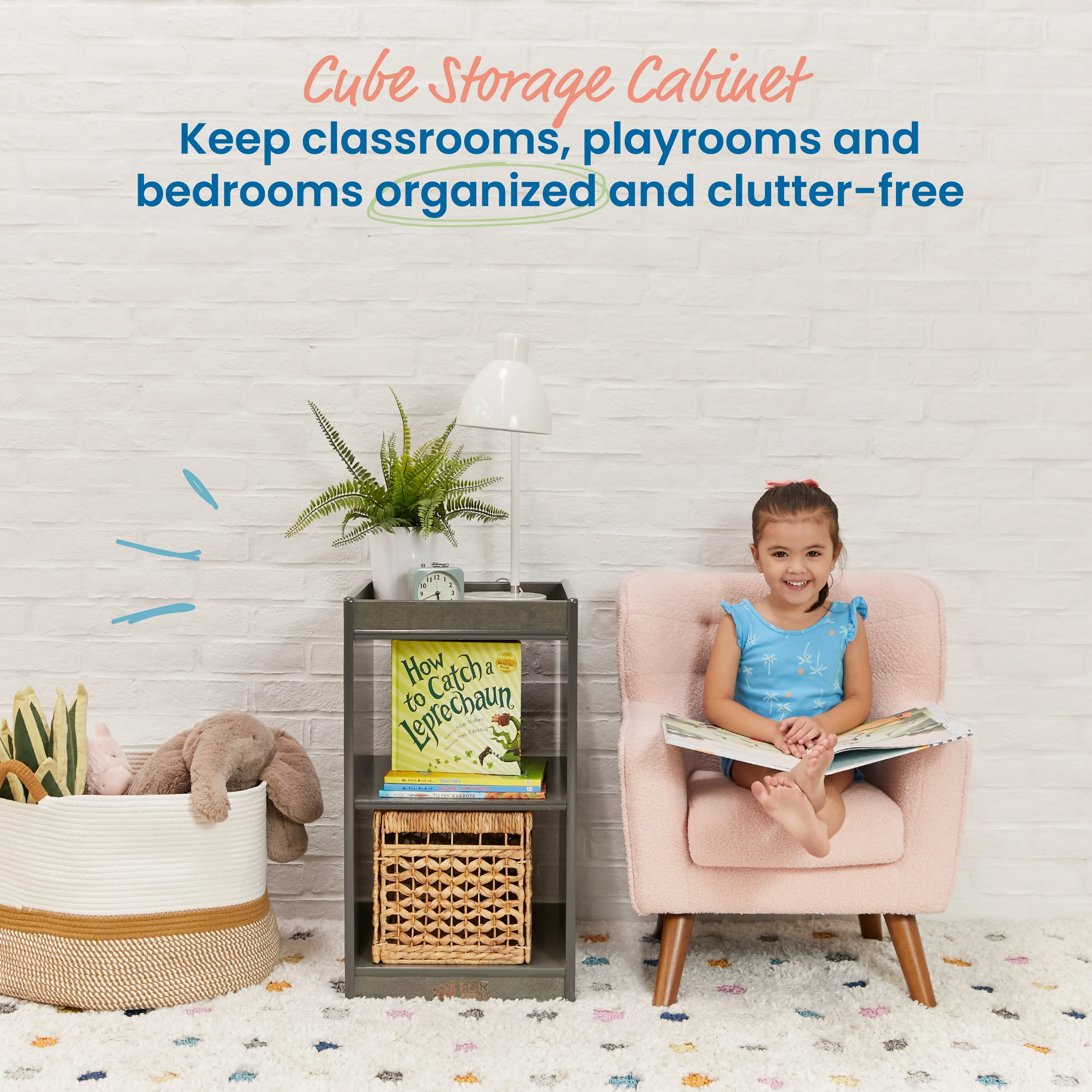 2-Cube Vertical Storage Cabinet, Display Shelf