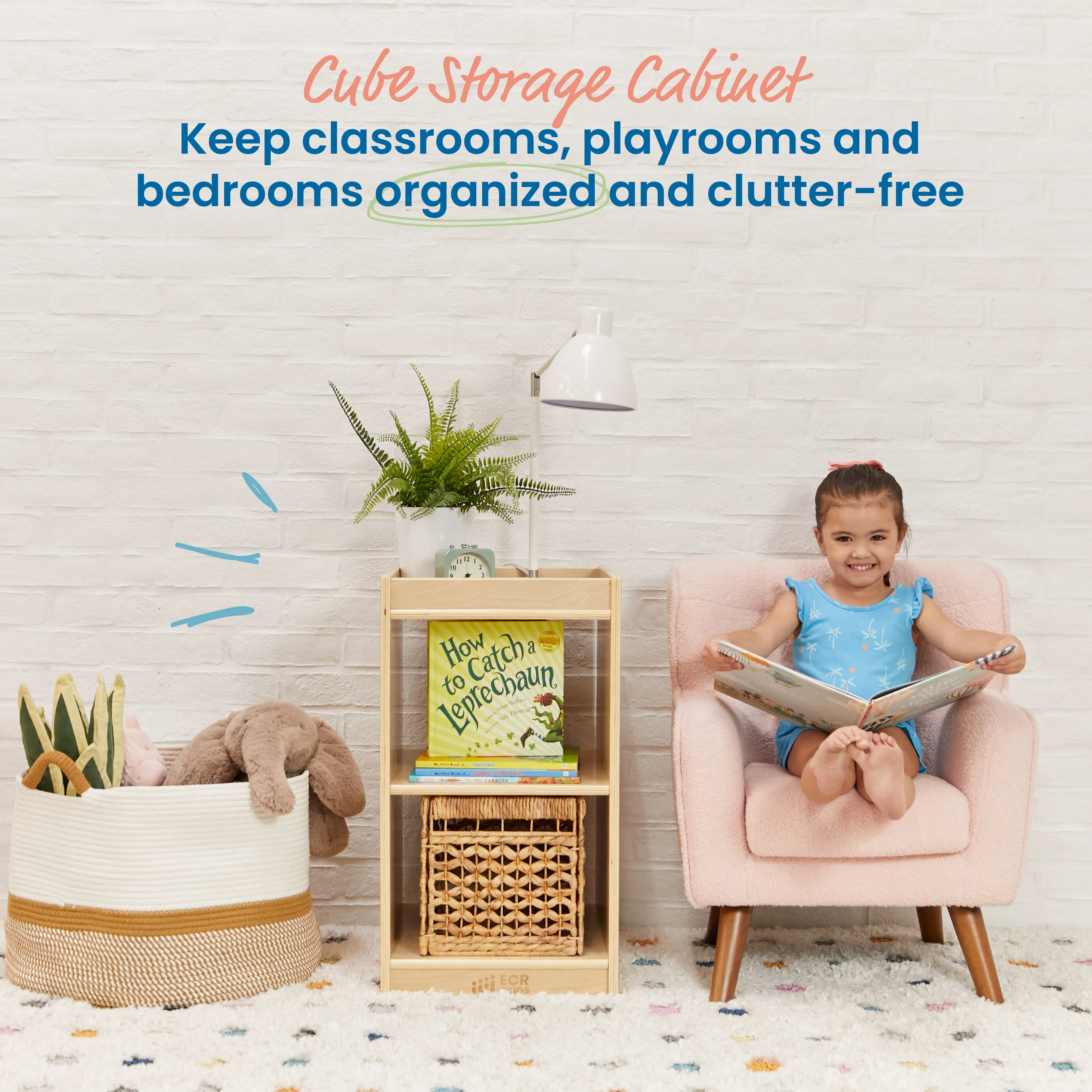 2-Cube Vertical Storage Cabinet, Display Shelf