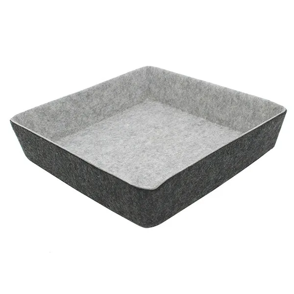2 Tone Square Felt Basket