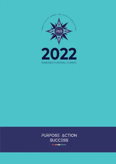 2022 PAS BUSINESS & PERSONAL PLANNER (A4 - TURQUOISE) - 24-HOUR DAILY PLANNER | DAILY DIARY | DAILY PLANNER | 12 MONTHS