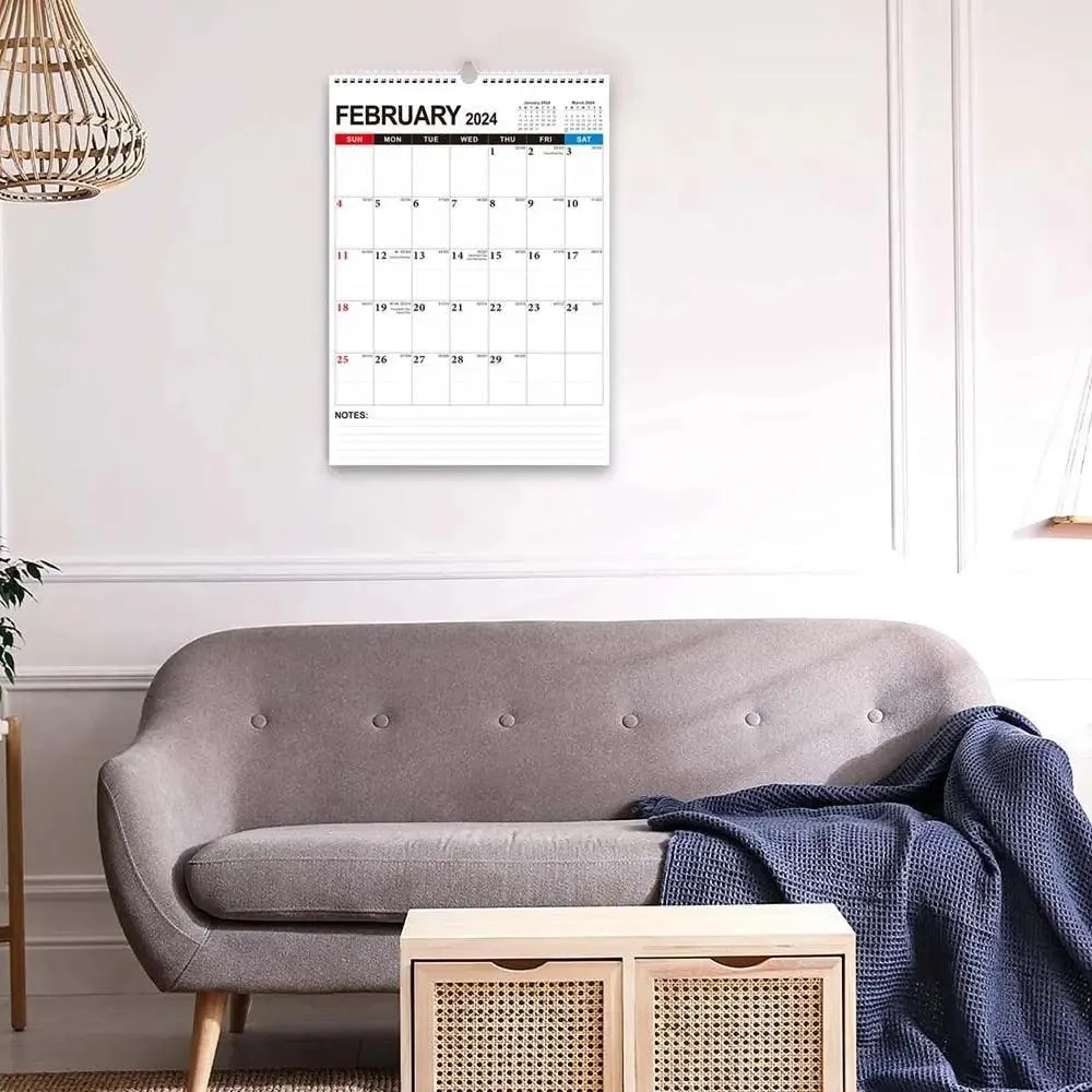 2024 Executive Spiral Bound Desk Calendar and Weekly Planner for Optimal Time Management