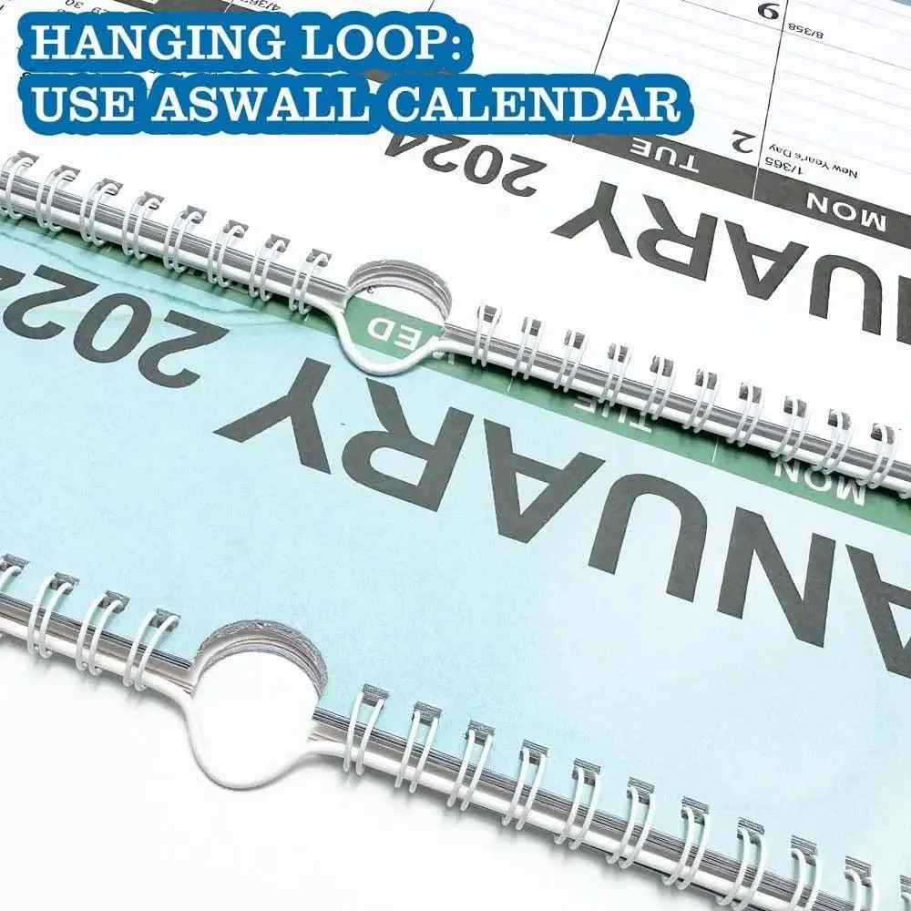 2024 Executive Spiral Bound Desk Calendar and Weekly Planner for Optimal Time Management