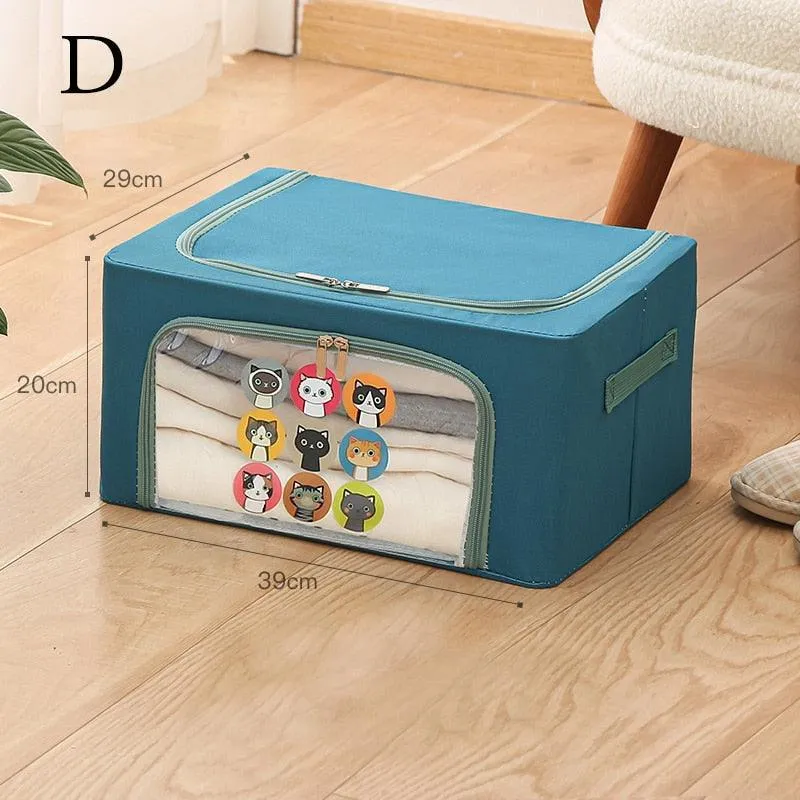 22L Waterproof Storage Organizer for Clothes & Quilts - Sturdy Oxford Fabric