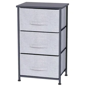3 Drawer Storage Organizer, Grey