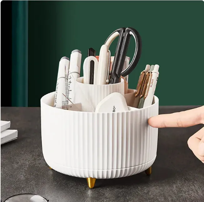 360 Rotating Desktop Makeup Brush Holder