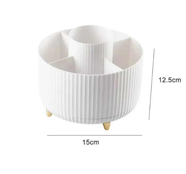 360 Rotating Desktop Makeup Brush Holder