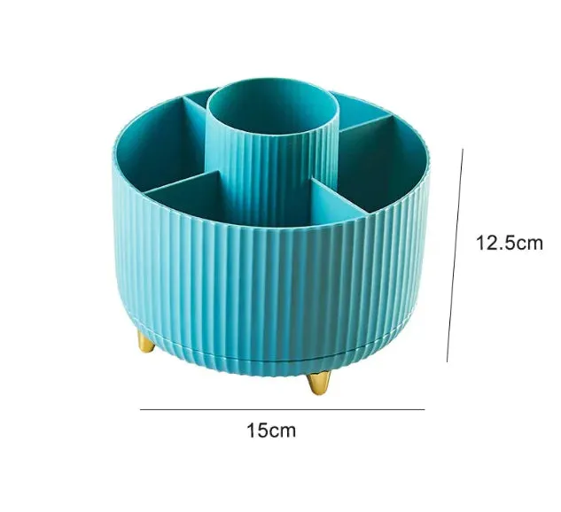 360 Rotating Desktop Makeup Brush Holder
