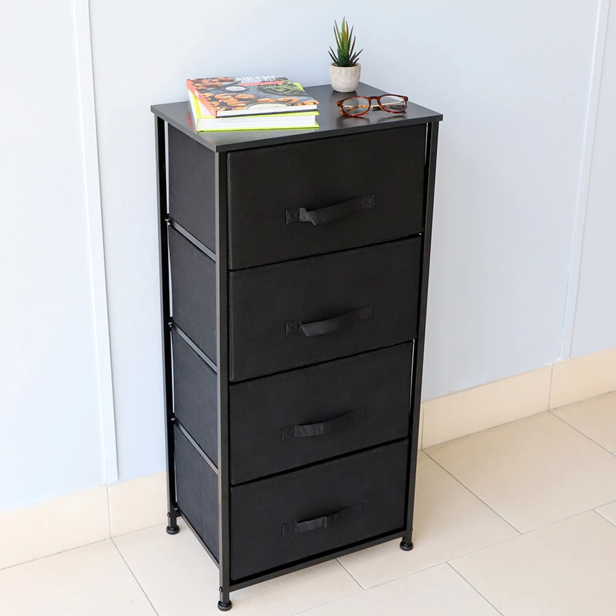 4 Drawer Storage Organizer, Black