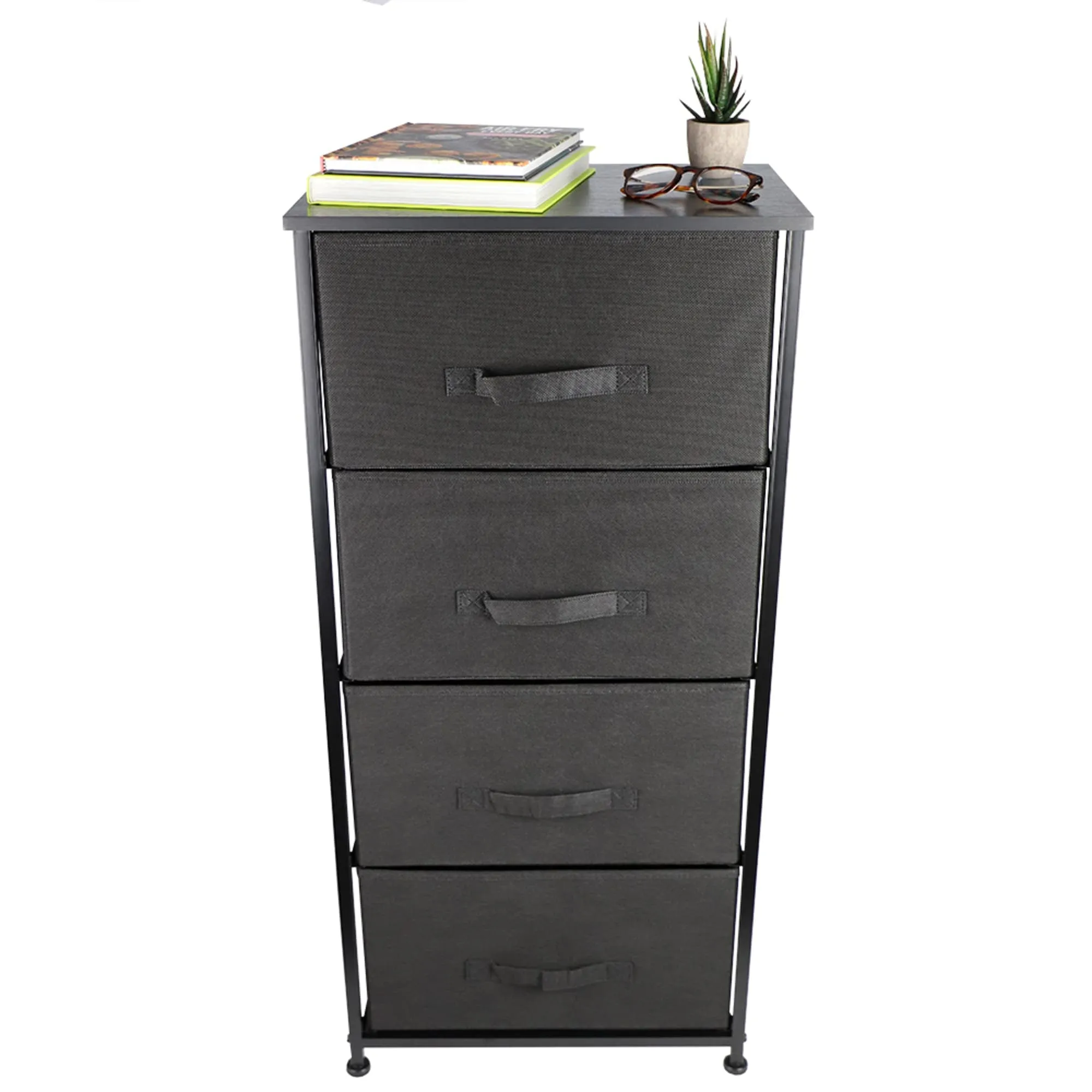 4 Drawer Storage Organizer, Black