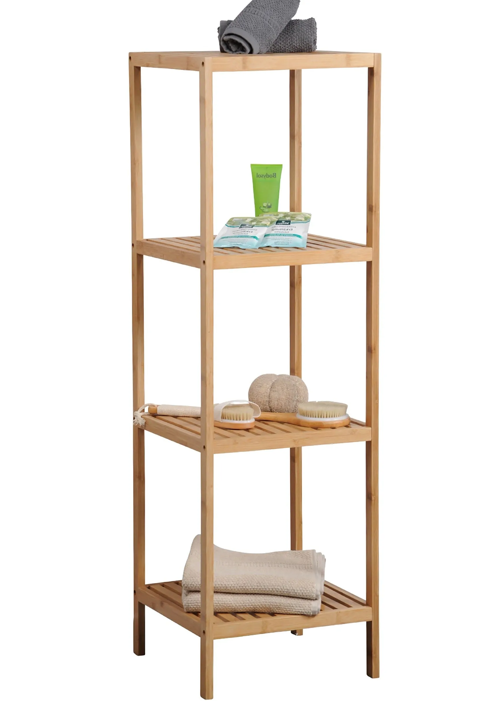 4 Tier Shelf - Bamboo