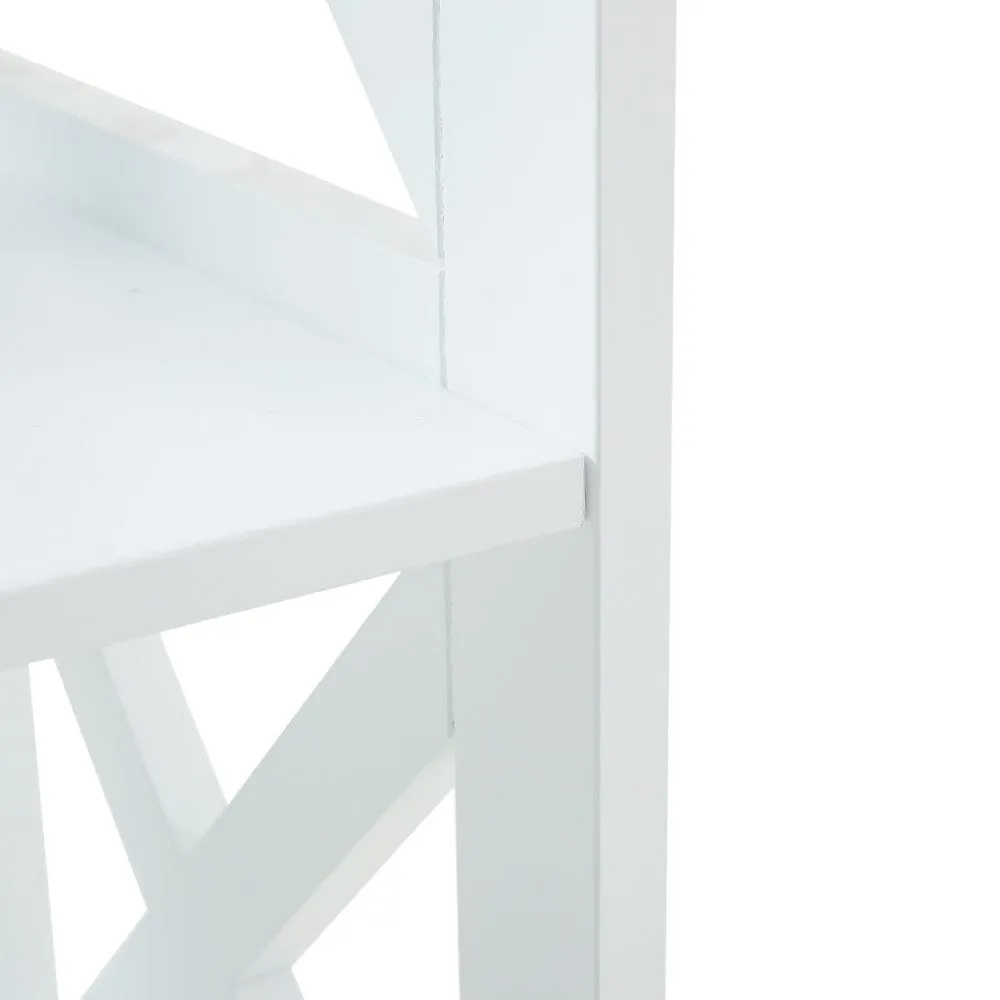 5 tier Rectangular Wooden Vertical Living Room Shelf