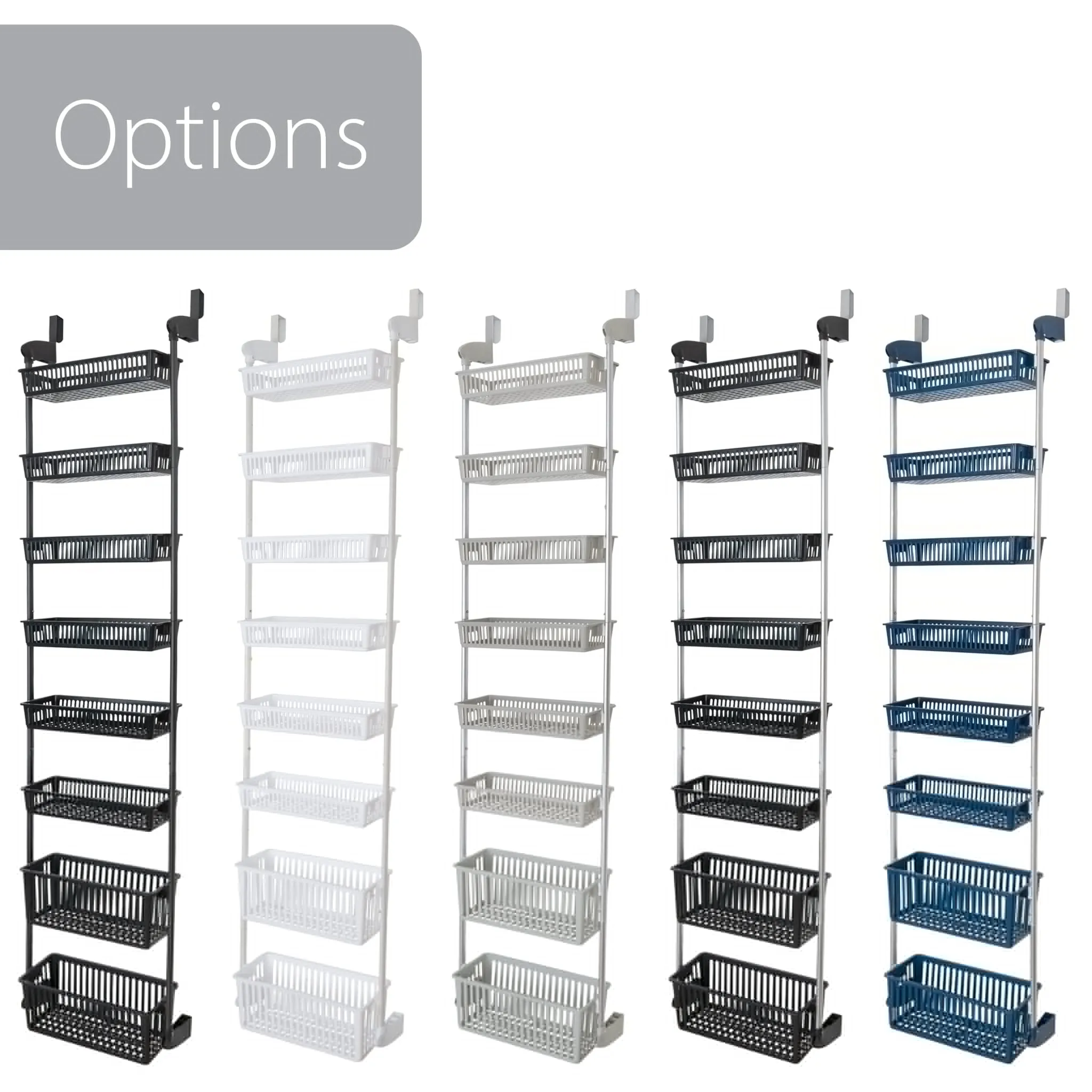 6-Tier Over The Door Pantry Organizer with 6 Full Baskets