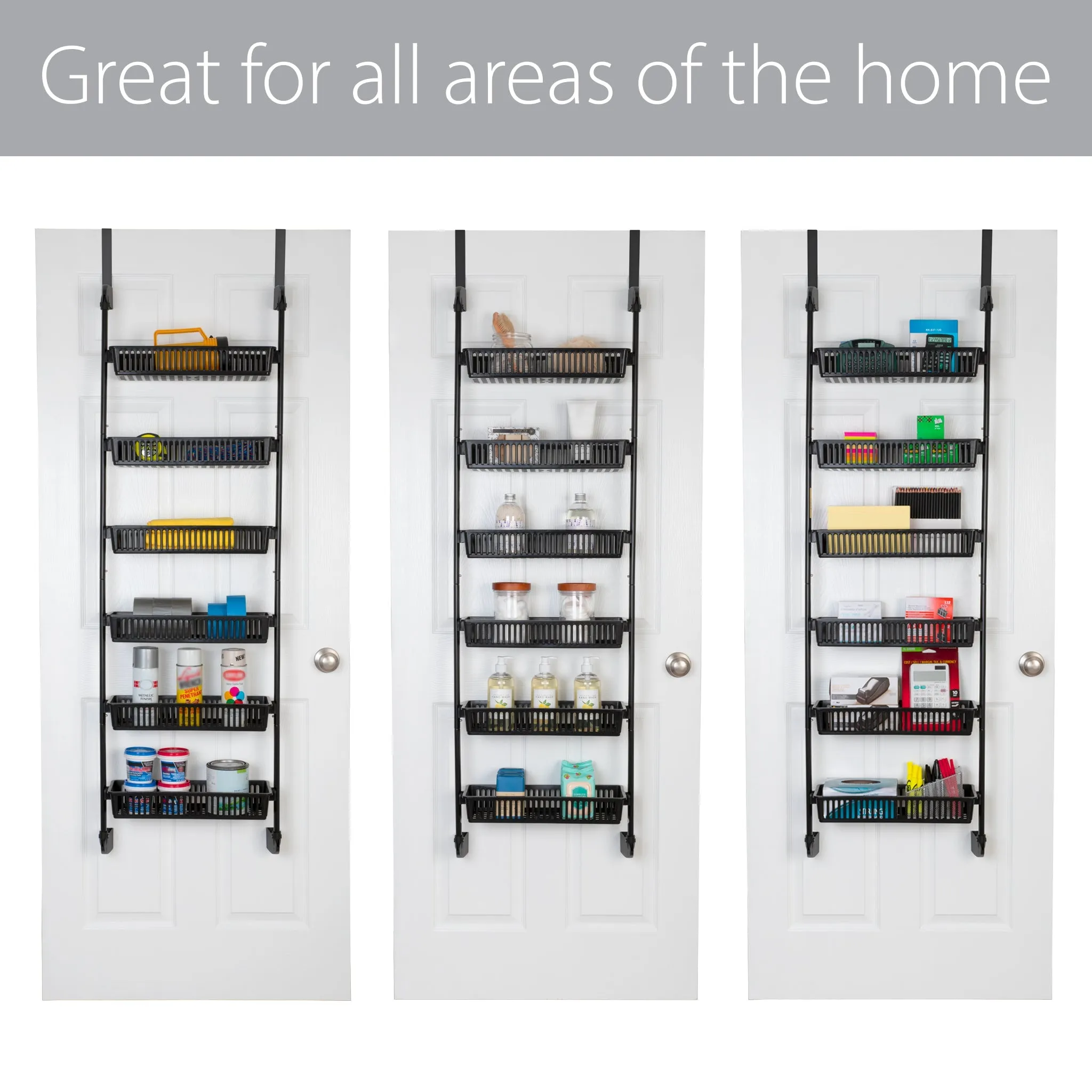 6-Tier Over The Door Pantry Organizer with 6 Full Baskets