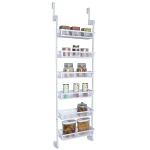 6-Tier Over The Door Pantry Organizer with 6 Full Baskets