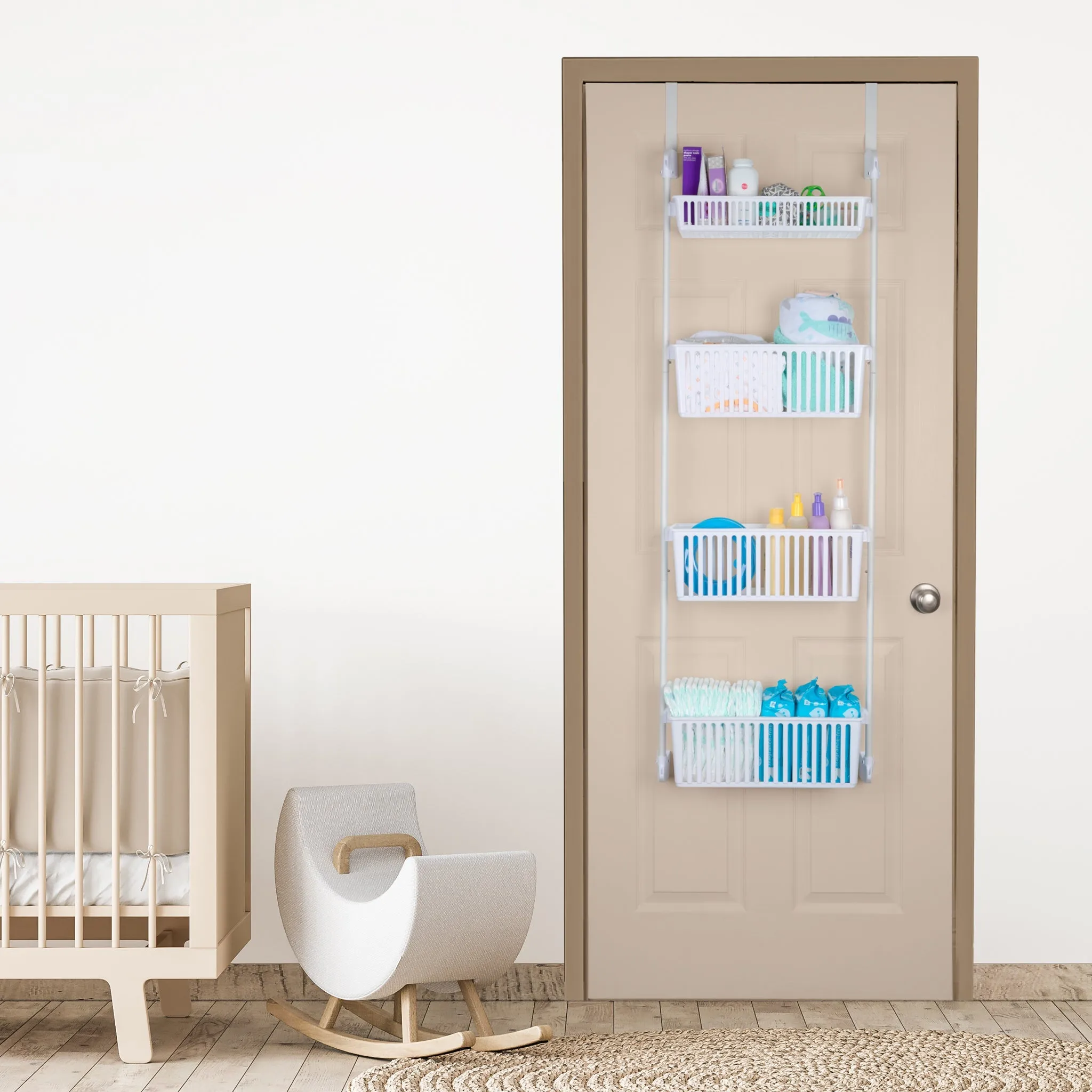 6-Tier Over The Door Pantry Organizer with 6 Full Baskets