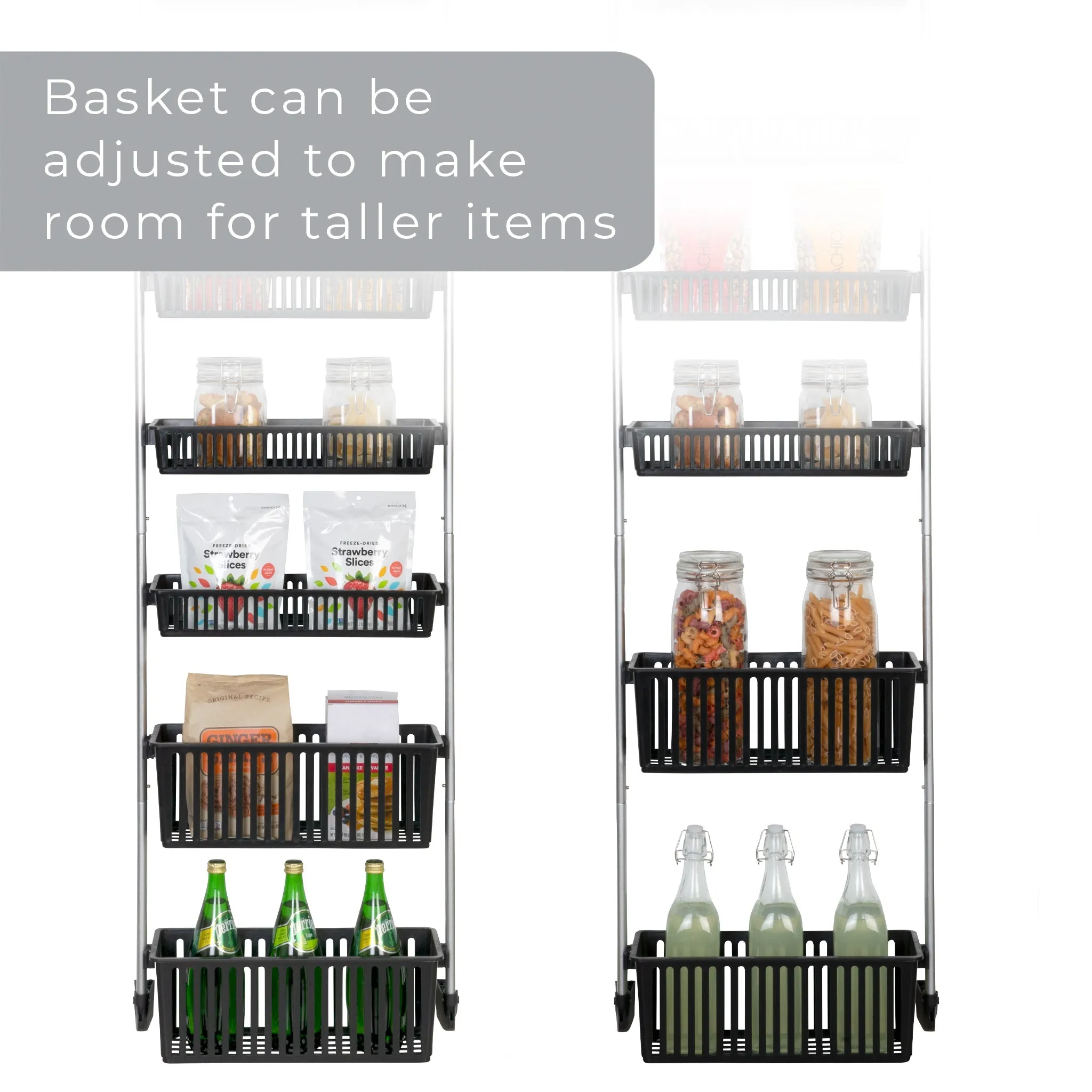 6-Tier Over The Door Pantry Organizer with 6 Full Baskets