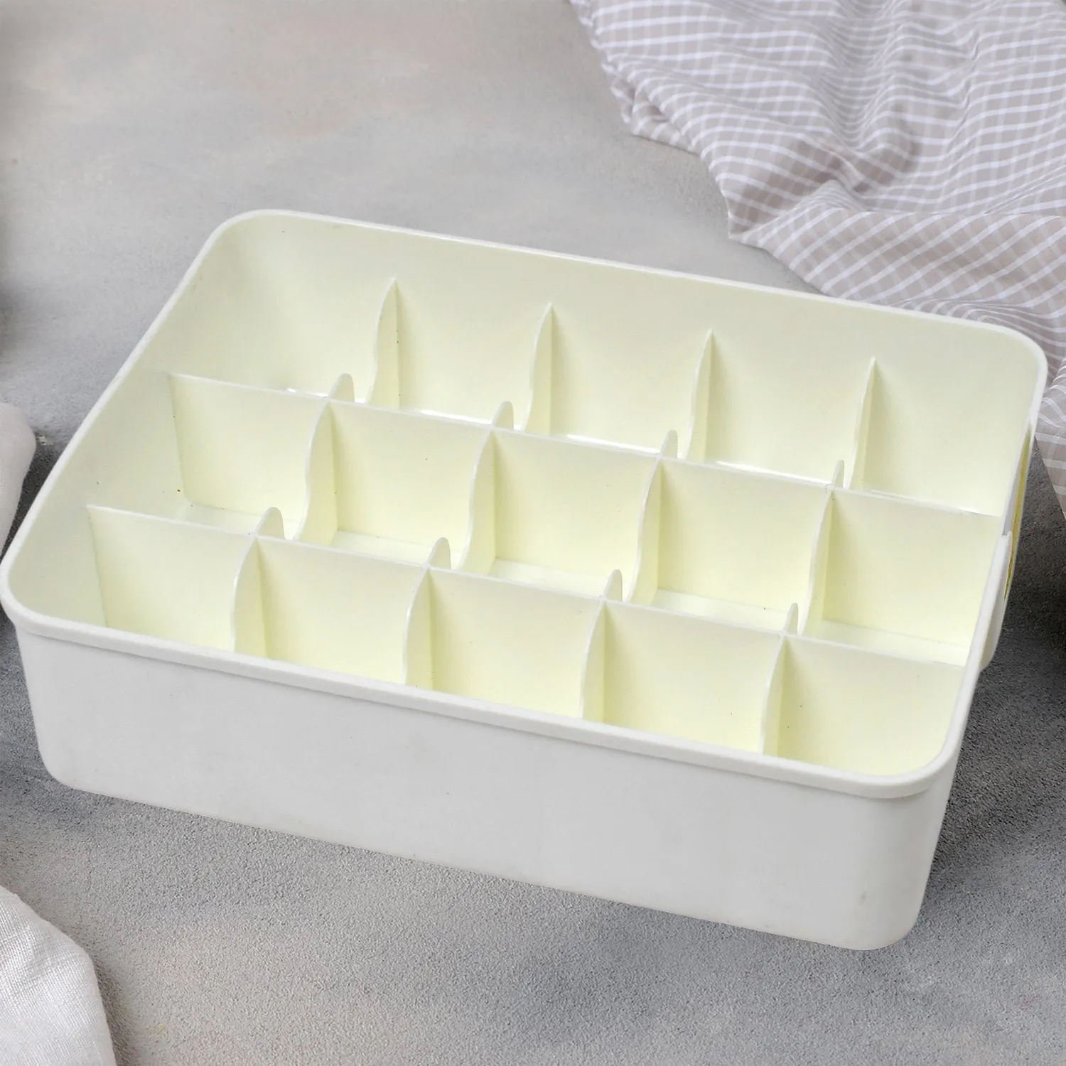 7684 Storage Box Multi-Compartment Socks Box Tie Box Drawer Storage Box Clothes Organizer