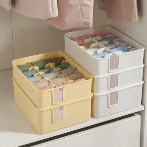 7684 Storage Box Multi-Compartment Socks Box Tie Box Drawer Storage Box Clothes Organizer