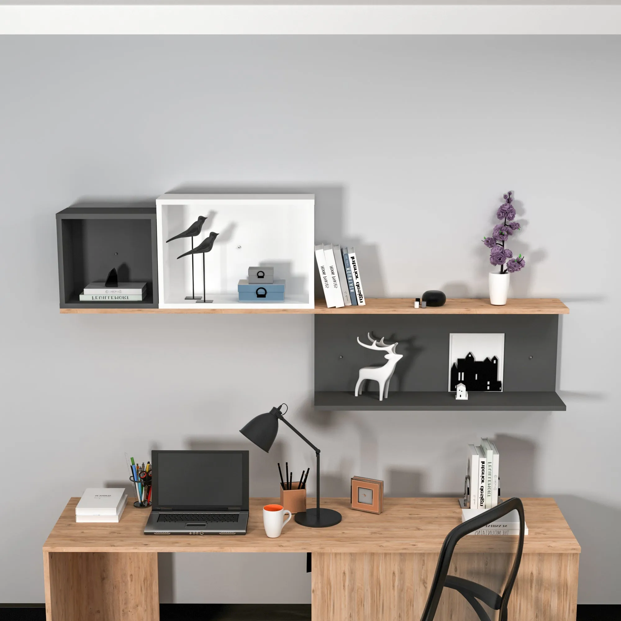 Achille Wall Mounted Shelving Unit