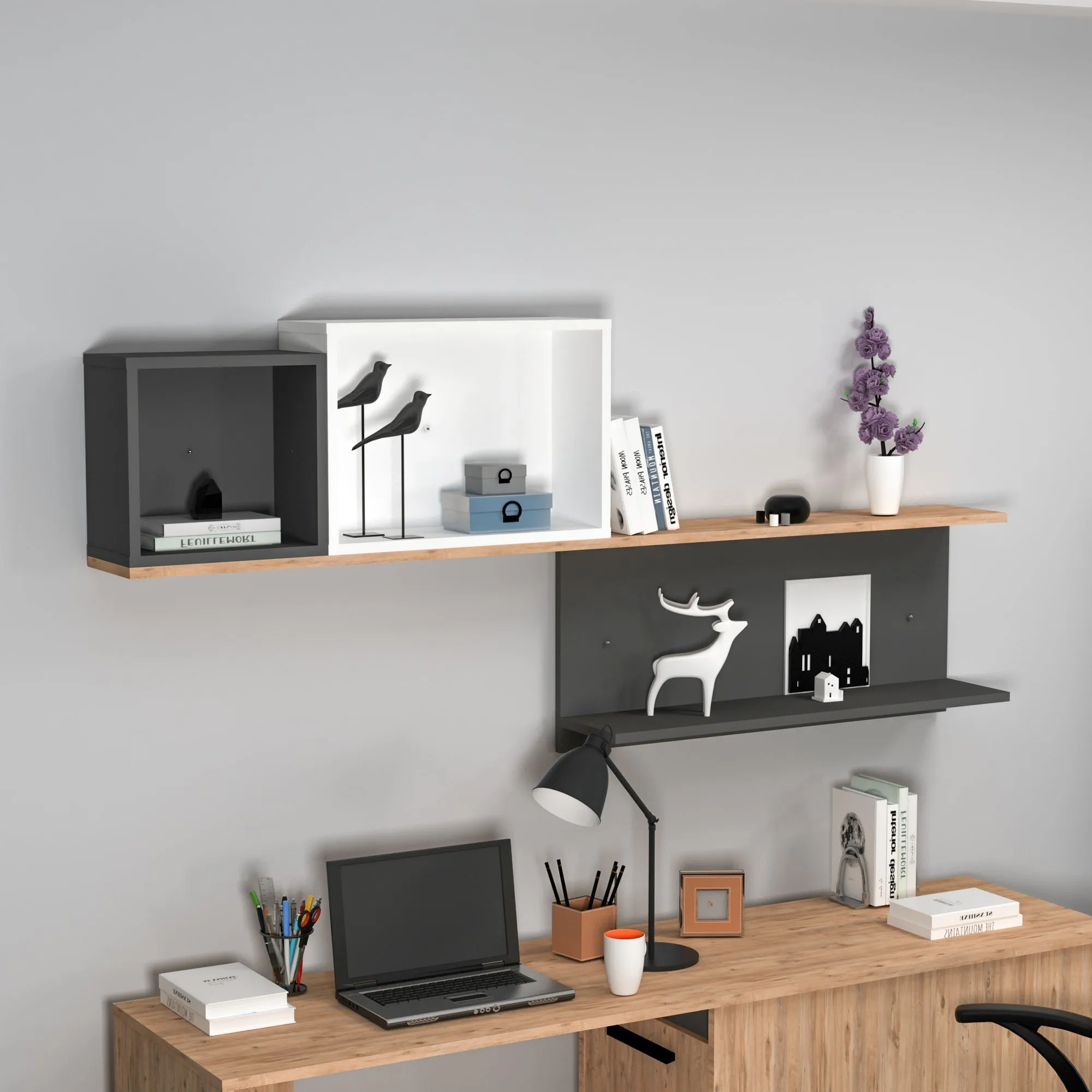 Achille Wall Mounted Shelving Unit
