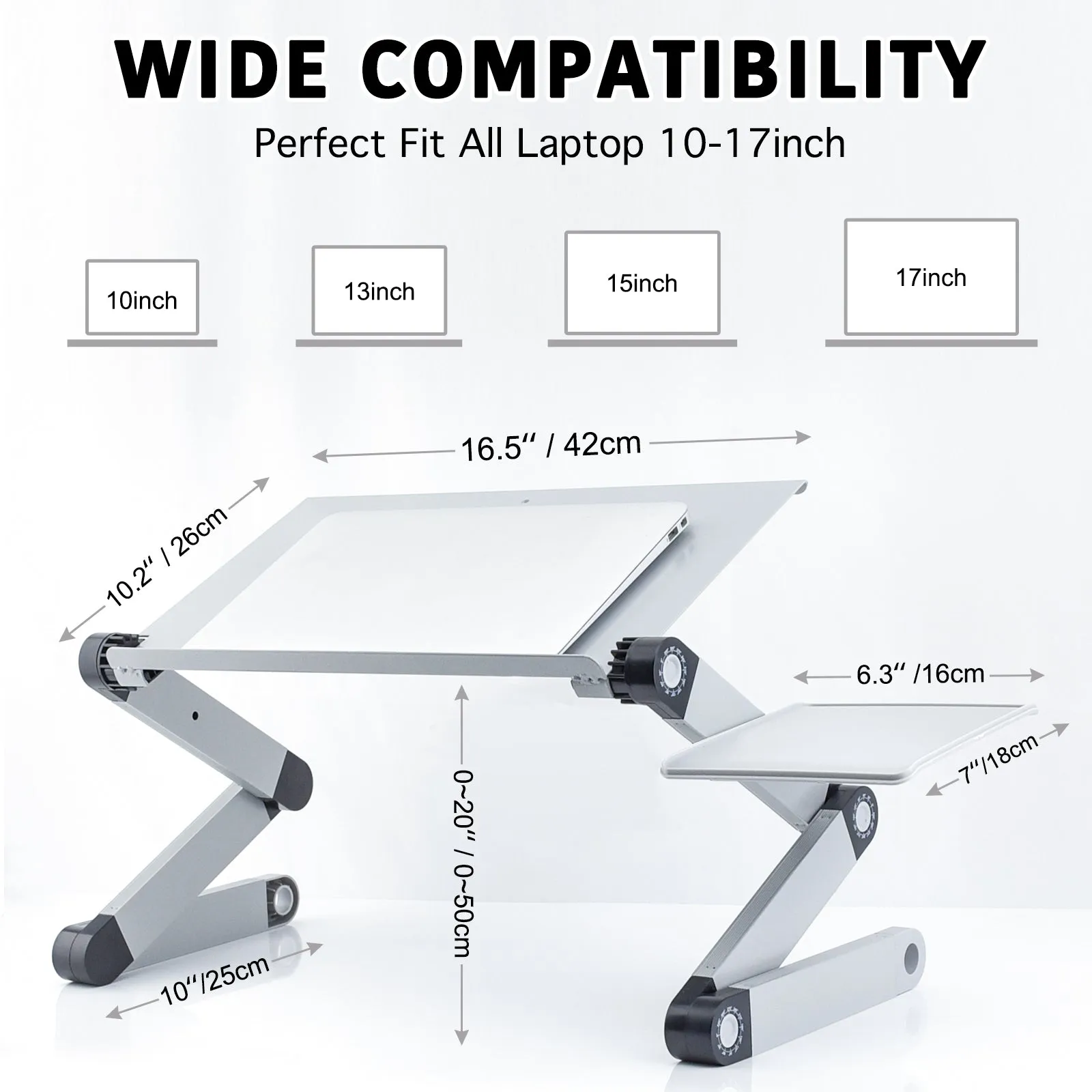 Adjustable Laptop Stand, Office Table RAINBEAN Laptop Desk