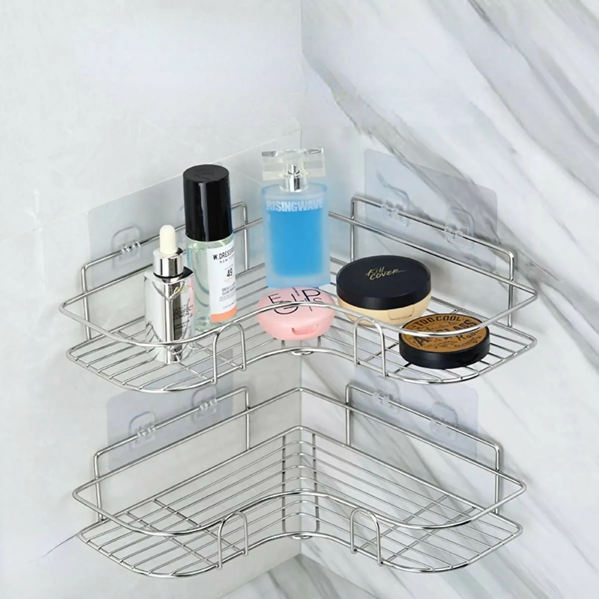 Advanced Self-Adhesive Shelf Organizer (Pack of 1)