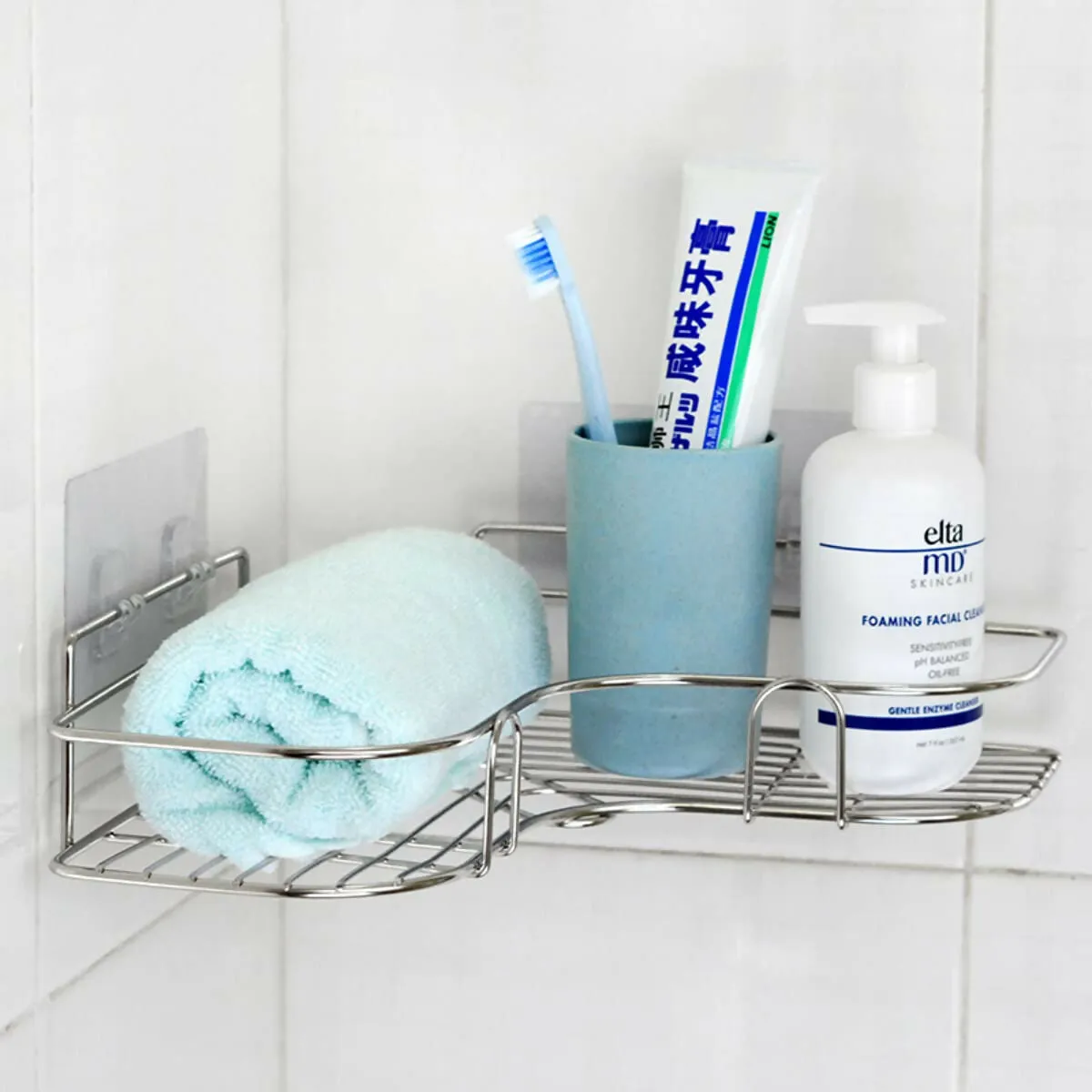 Advanced Self-Adhesive Shelf Organizer (Pack of 1)