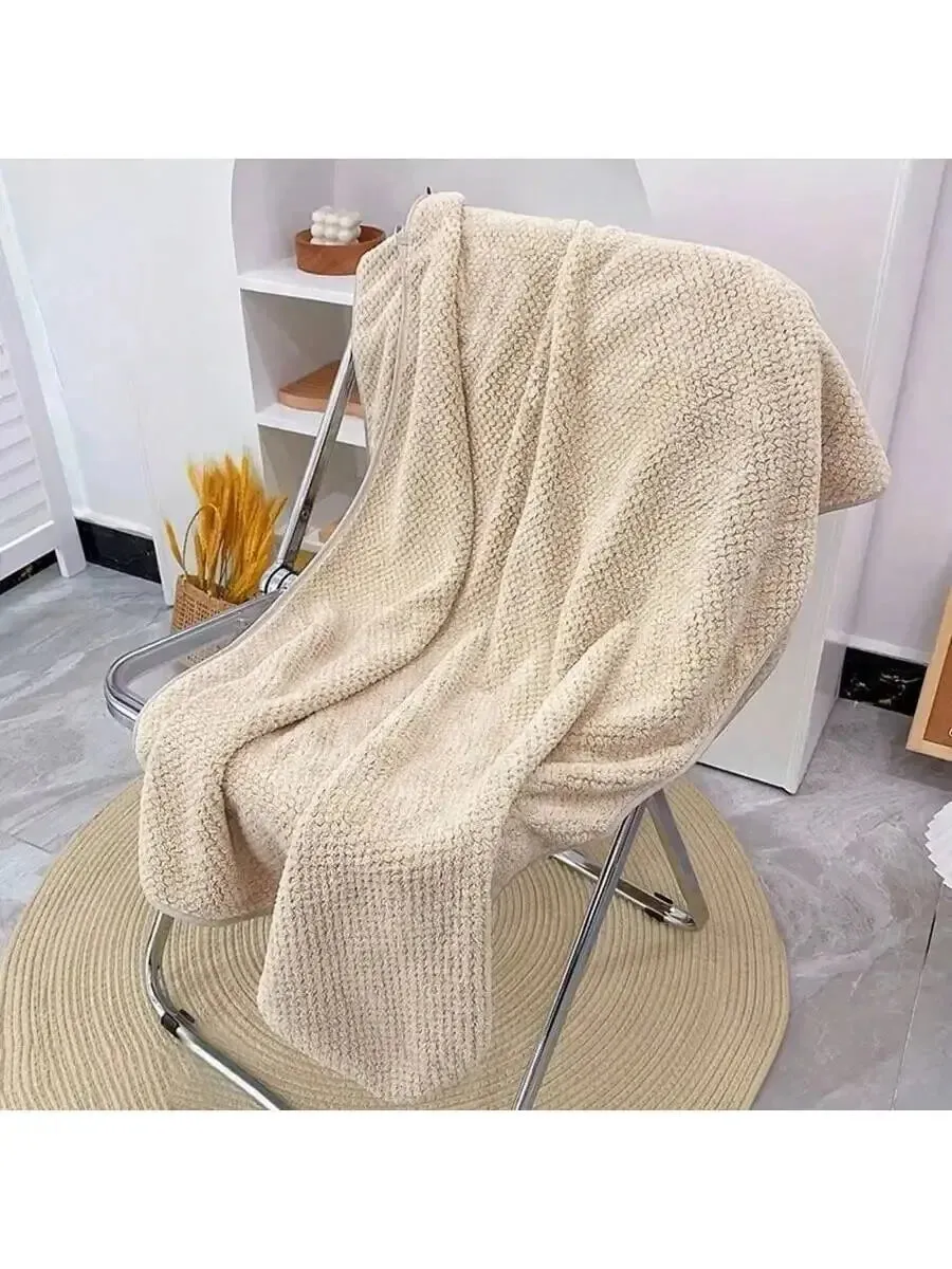 Baby Bath Towel Coral Velvet Soft Children Bath Towels Quick Drying Water Absorption Baby Bathroom Supplies for Beach 69cm*139cm