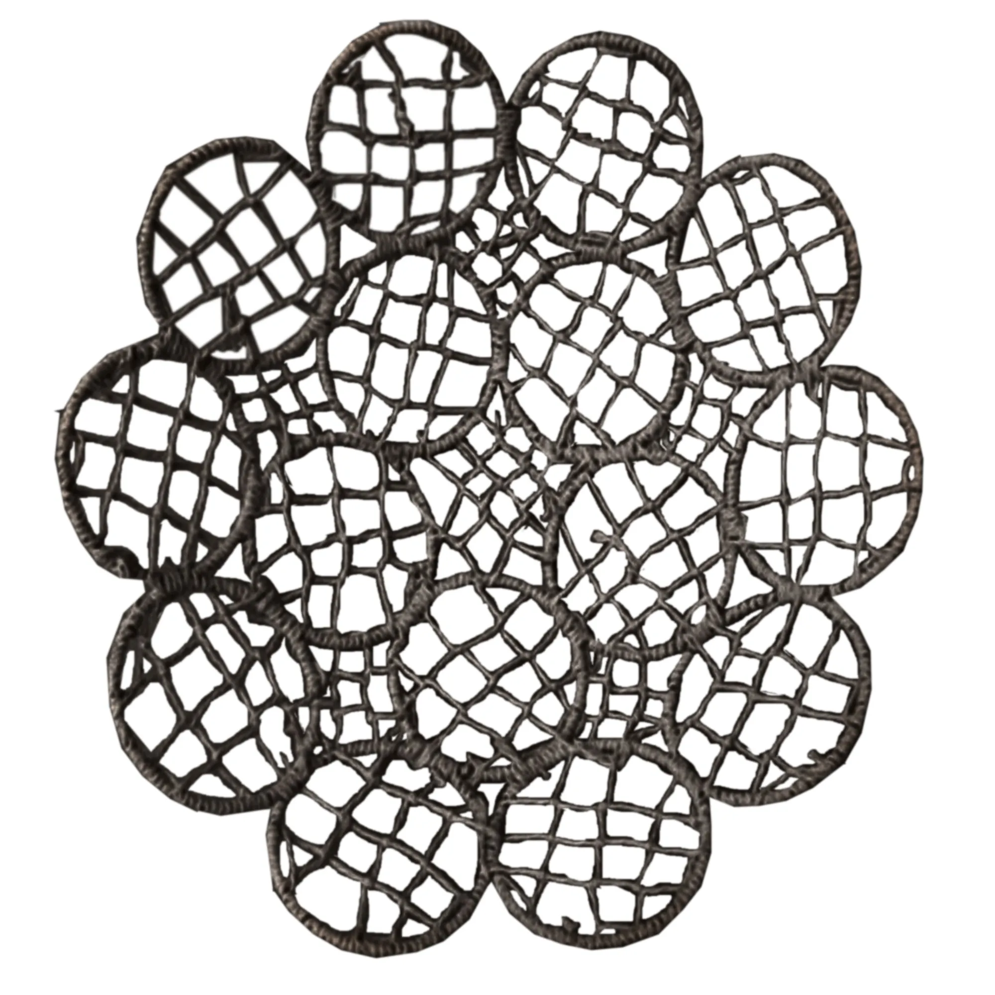 Babymoon Iron Cutwork Basket | Baby Photoshoot Props | Brown