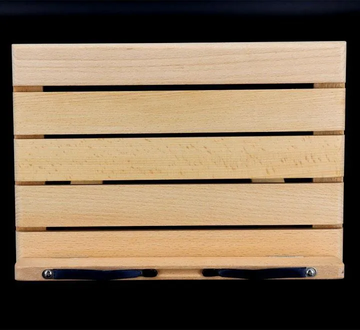 Bamboo Book Stand Adjustable Foldable Book Holder