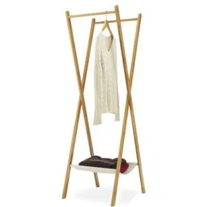 Bamboo Folding Garment Rack