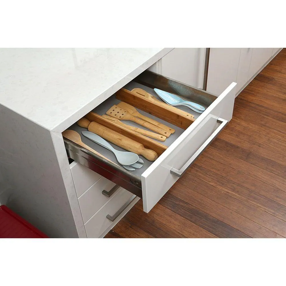 Bamboo Kitchen Drawer Dividers 2 Pack
