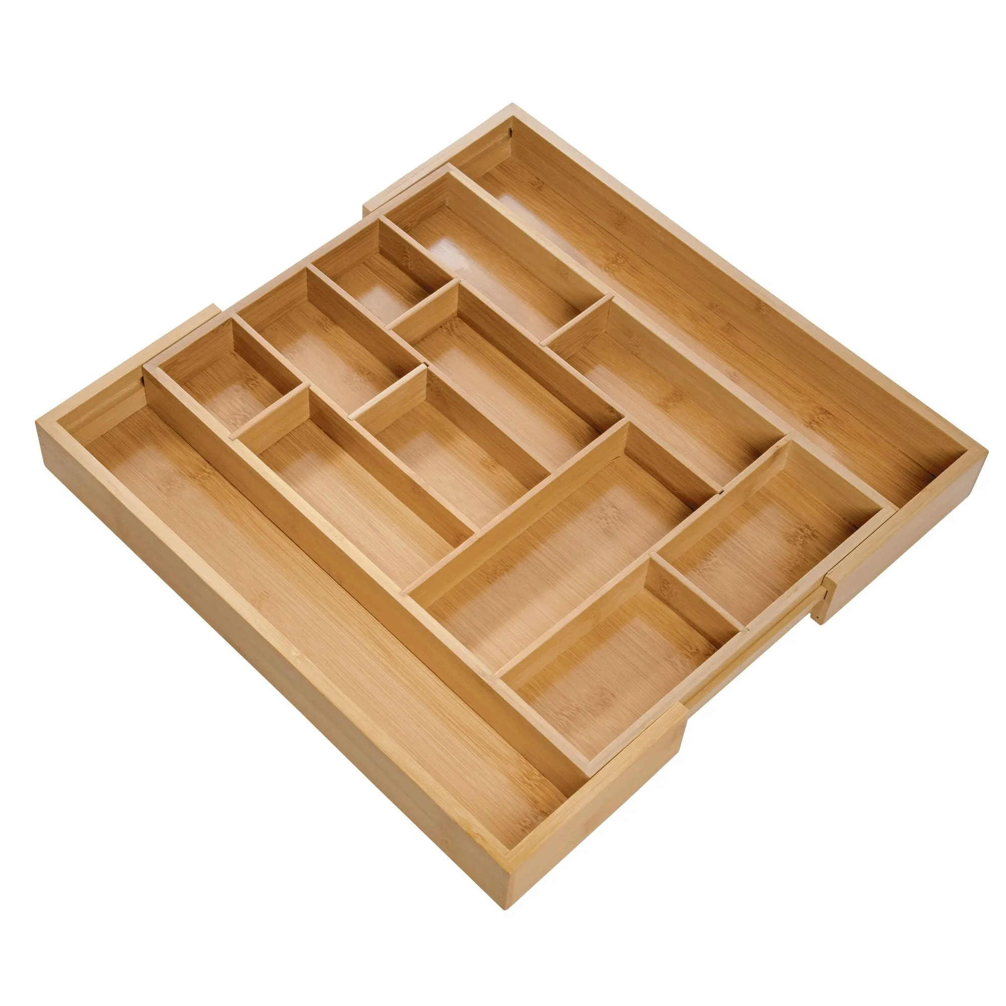 Bandeja para cubiertos personalizable Bamboo 17" x 12" x 1.9"