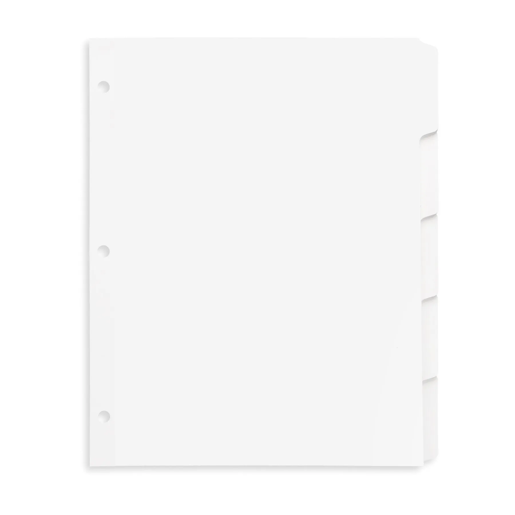 Blue Summit Supplies Index Dividers, 5-Tab Printable, White, 100 Dividers