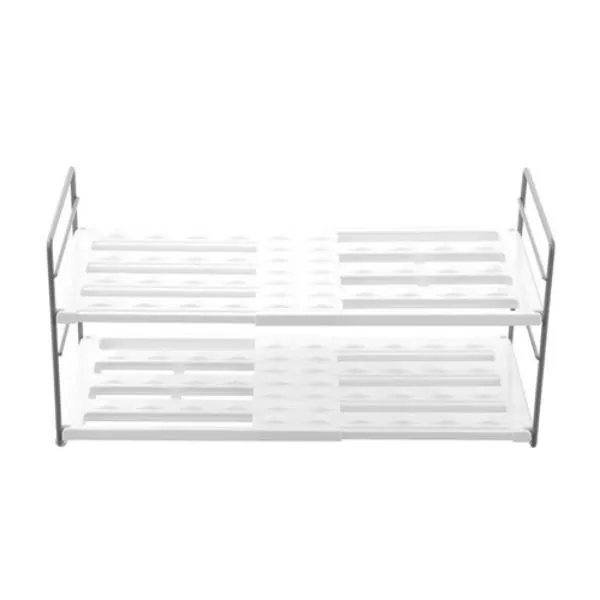 Boxsweden 2 Tier Brite Extendable Bottle Shelf - 42cm x 19.5cm x 20cm