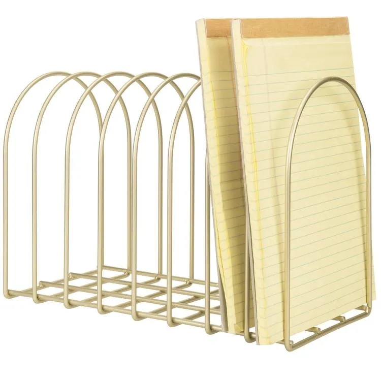 Brass Toned Wire Arch Organizer Rack