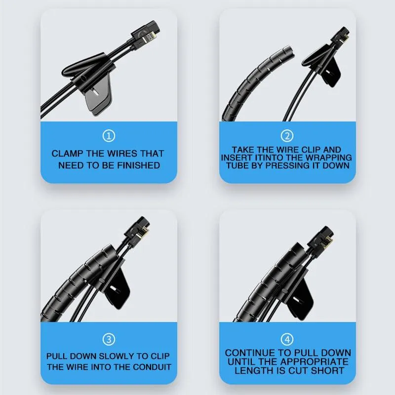 Cable Management Spiral Organizer for a Tidy Workspace