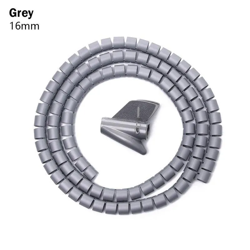 Cable Management Spiral Organizer for a Tidy Workspace
