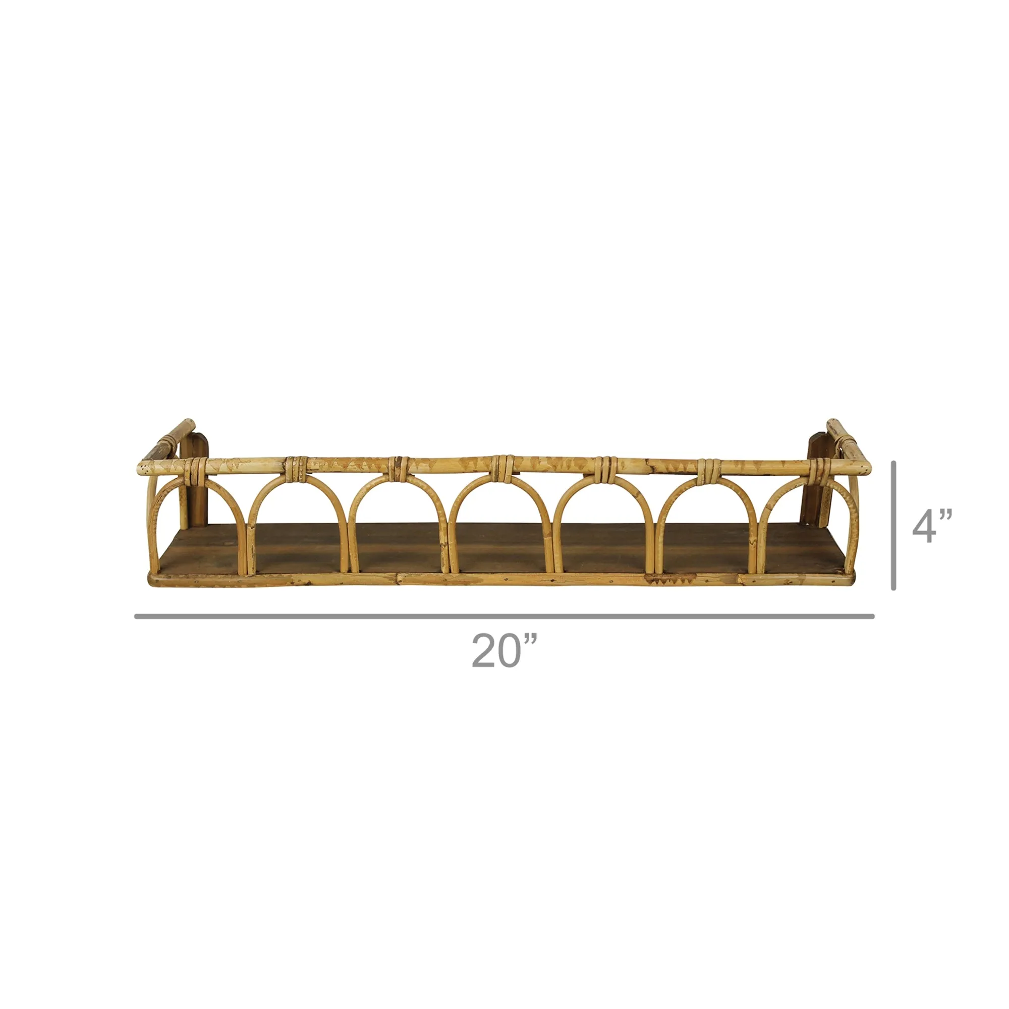 Cairo Shelf, Rattan Set Of 2 By HomArt