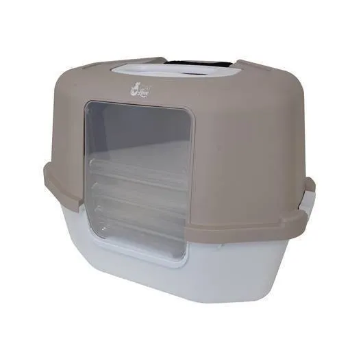 Cat Love Space Saver Corner Hooded Cat Pan Grey