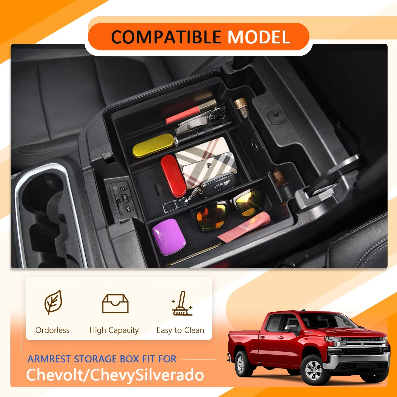 Chevy Silverado Center Console Organizer Tray 2019 2020 2021 2022