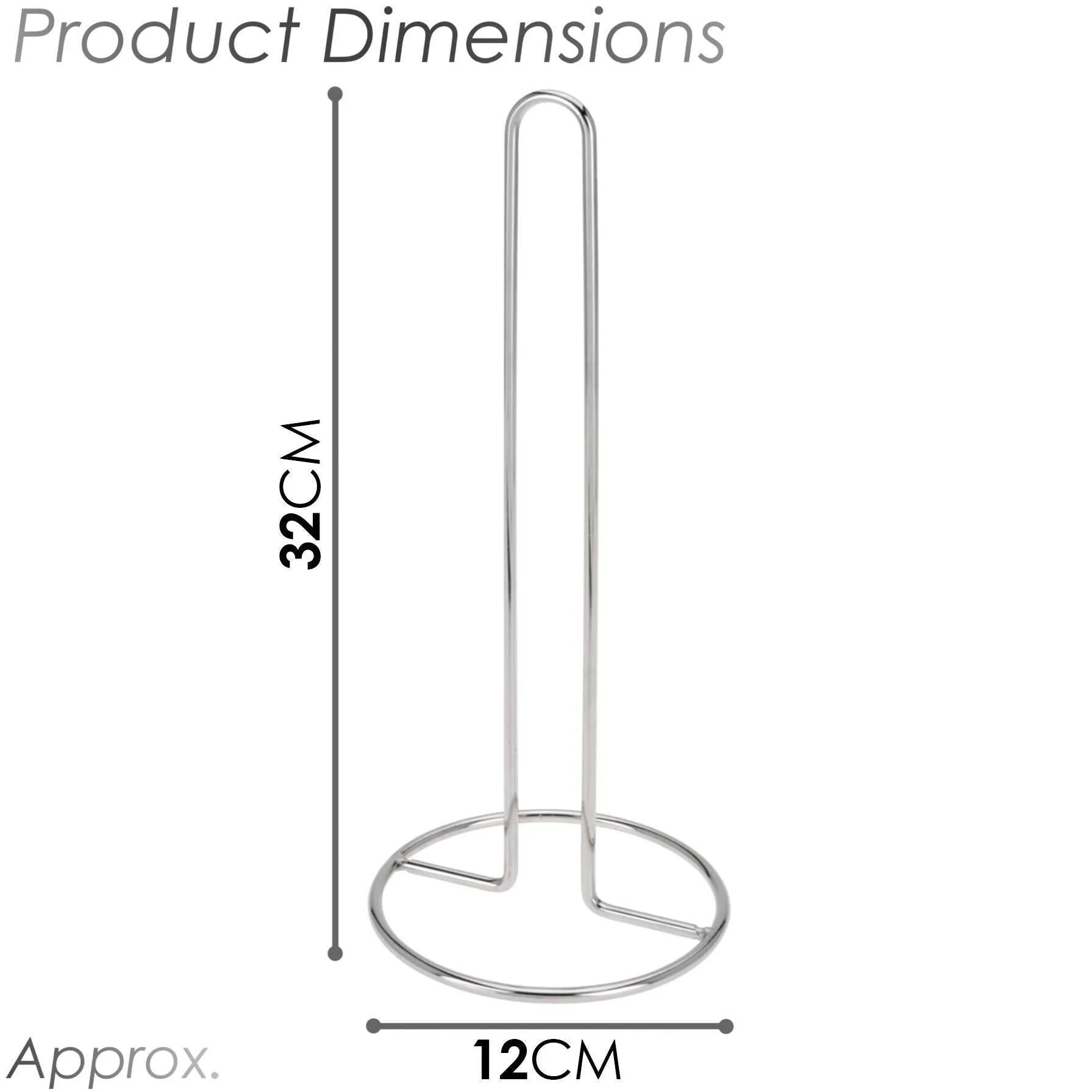 Chrome Kitchen Roll Stand