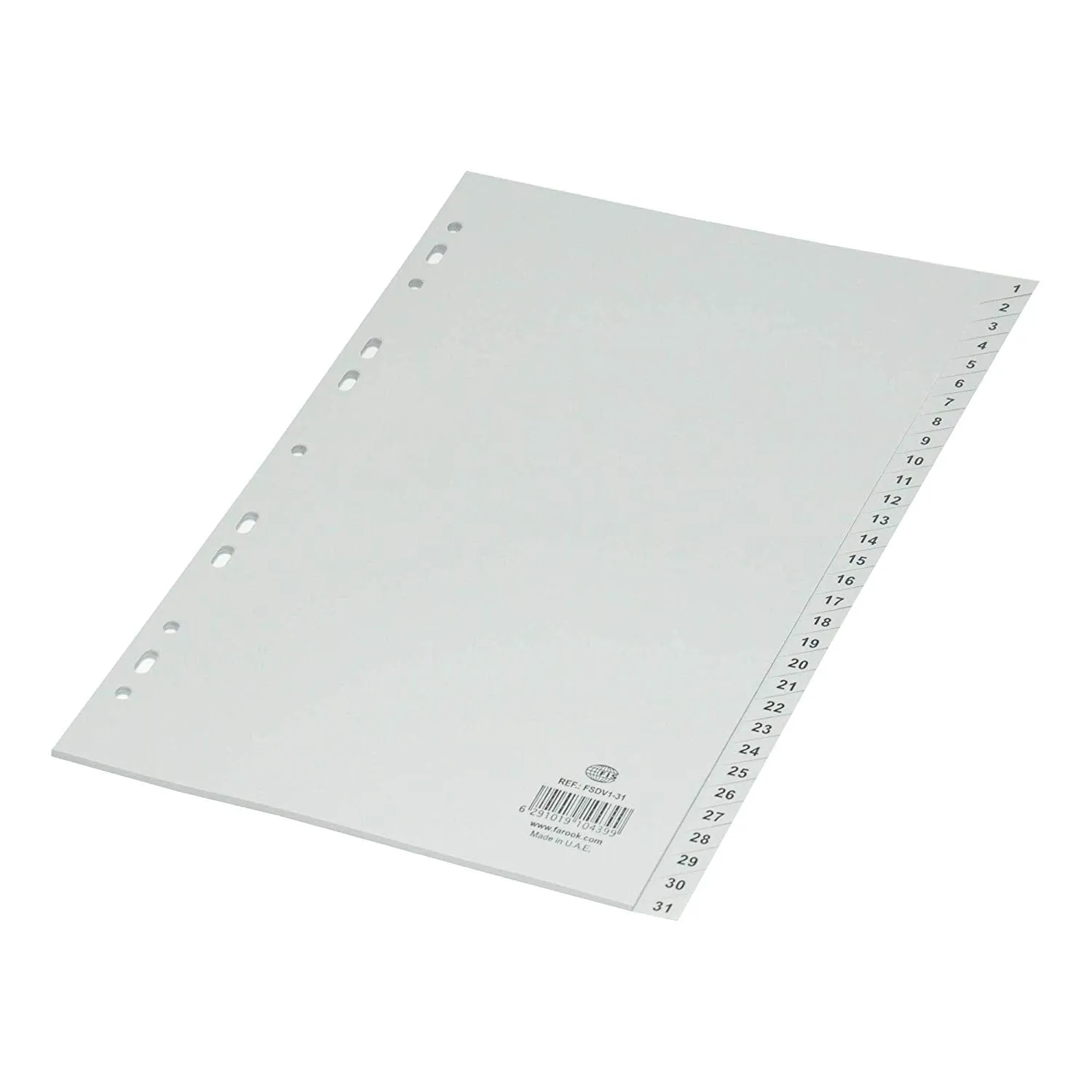 Clipp Plastic Col Divider A4 1-31