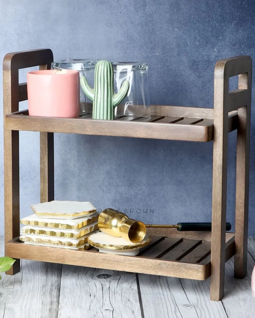 Cocoa Wooden Muti-Purpose Organizer | 14 x 8 x 14 inches