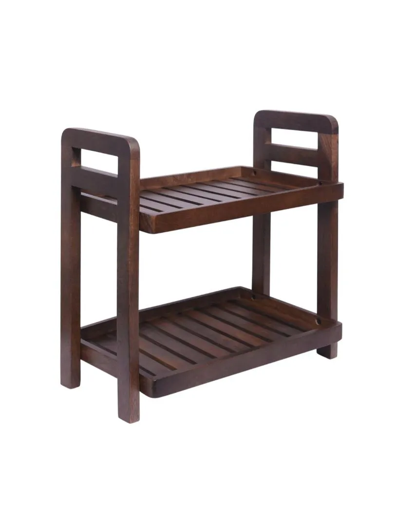 Cocoa Wooden Muti-Purpose Organizer | 14 x 8 x 14 inches