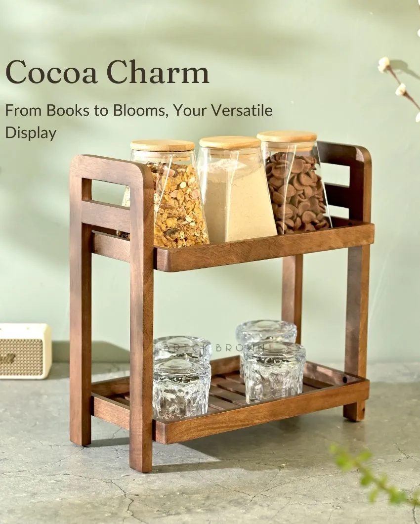 Cocoa Wooden Muti-Purpose Organizer | 14 x 8 x 14 inches