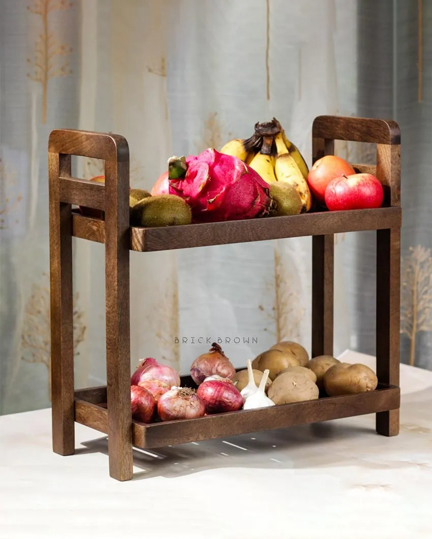 Cocoa Wooden Muti-Purpose Organizer | 14 x 8 x 14 inches
