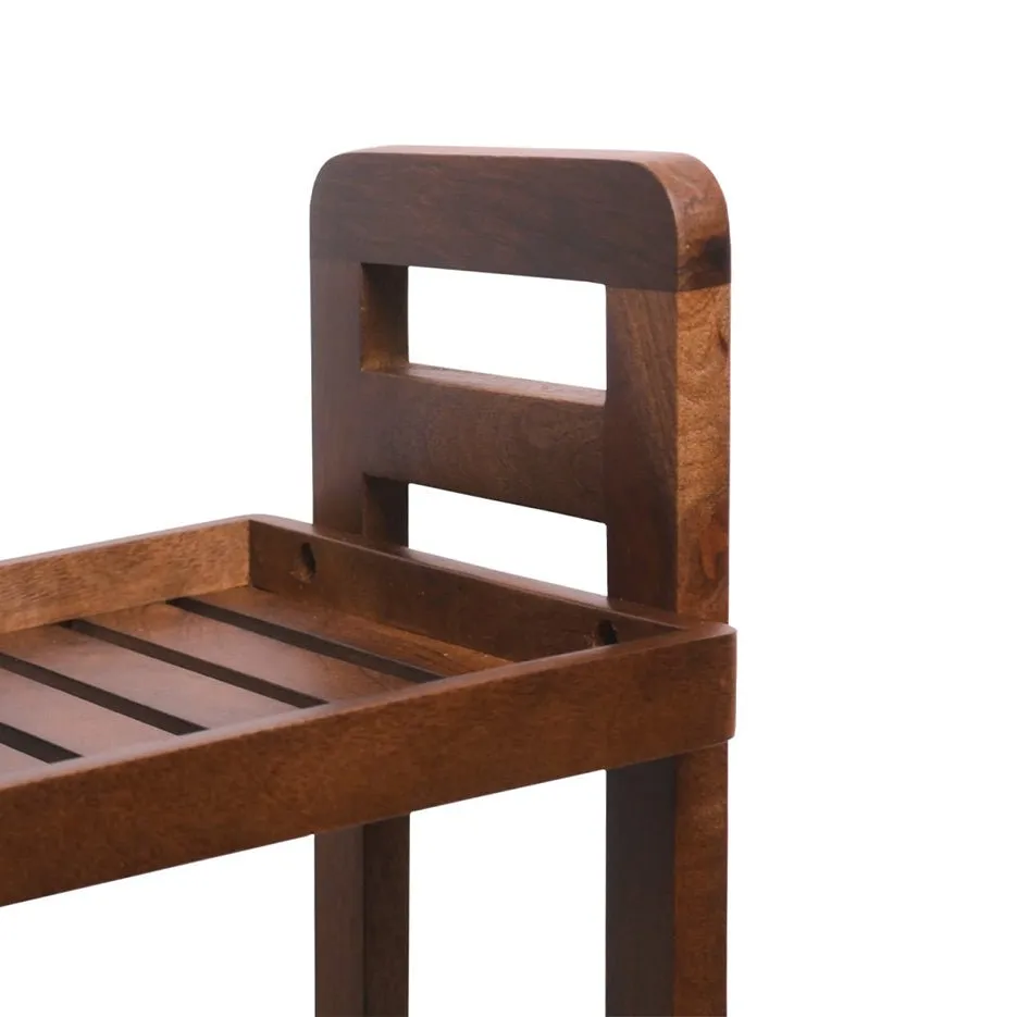 Cocoa Wooden Organizer with Dark Finishing