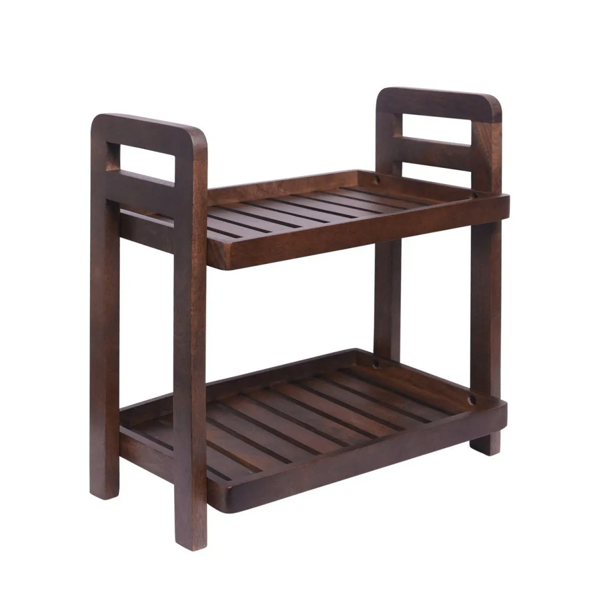 Cocoa Wooden Organizer with Dark Finishing